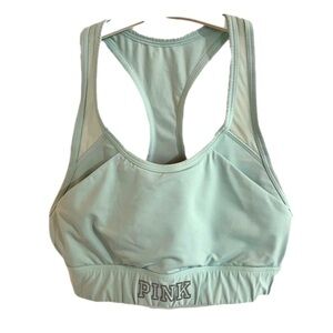 PINK Victoria’s Secret Ultimate lightly lined. Light green Sports Bra Size Small